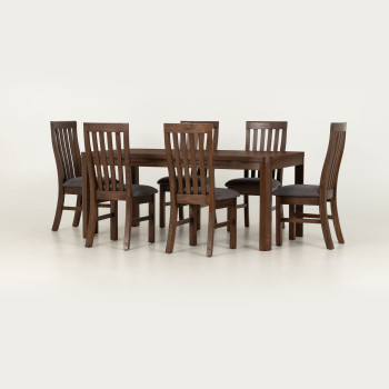 Bromley 7 Piece Dining Set - W180, Dark
