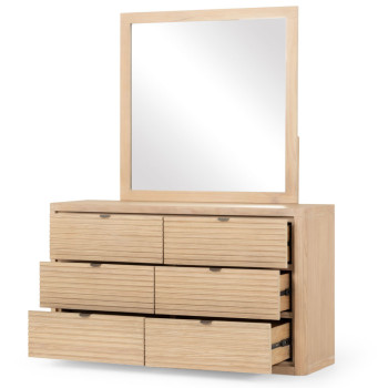 Bromley Lowboy & Dresser Mirror, Light