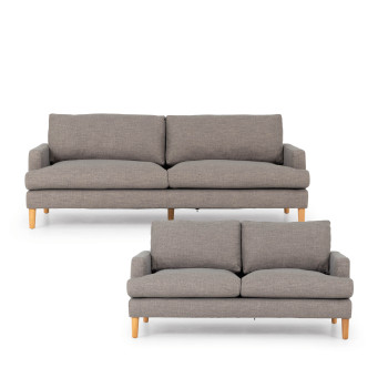 Brooklyn 3 Seater + 2 Seater, Grey