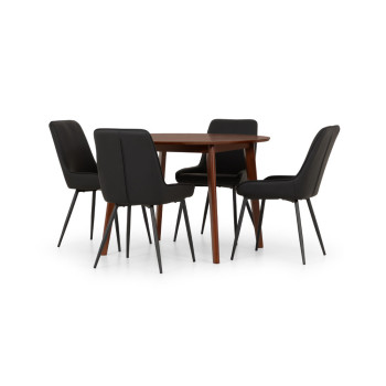 Veno & Brookby 5 Piece Dining Set - W110, Walnut