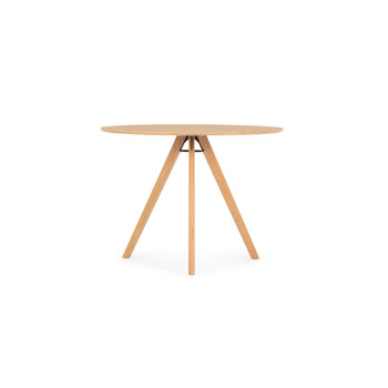 Carson 5 Piece Dining Set - W100, Oak/Black/Black