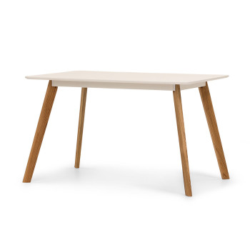 Carson 5 Piece Dining Set - W120, White