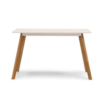 Carson 5 Piece Dining Set - W120, White