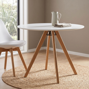 Carson 5 Piece Dining Set - W100, White