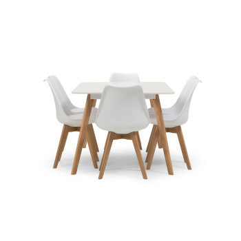 Carson 7 Piece Dining  Set - W160, White