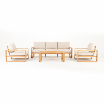 Catania 4 Piece Outdoor Lounge Set With Coffee Table