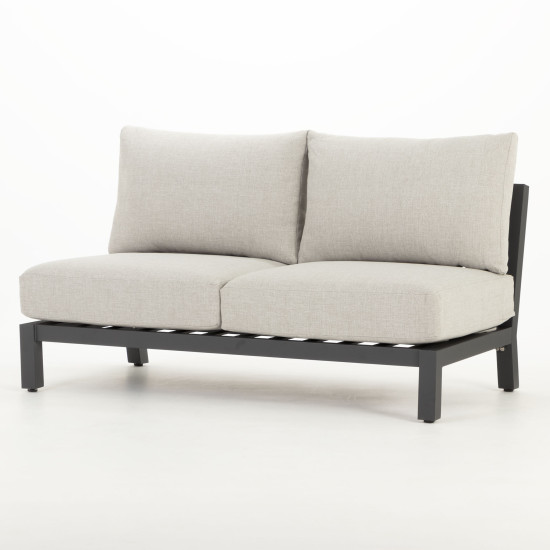Catalina 4 Piece Outdoor Lounge Set With Coffee Table - W77, Gunmetal