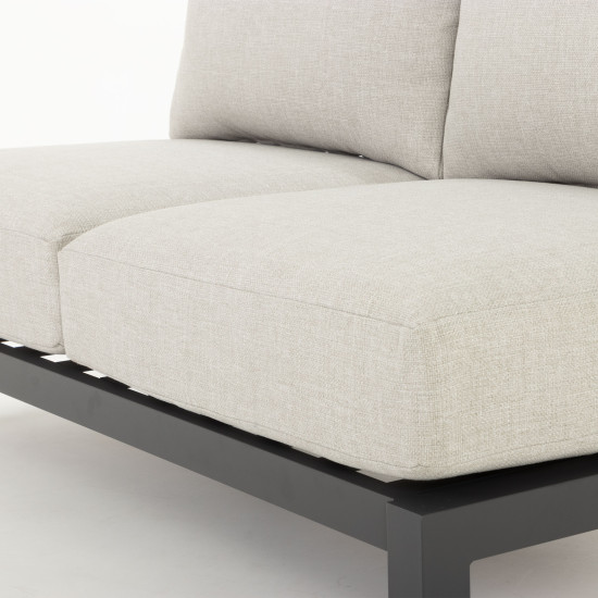 Catalina 4 Piece Outdoor Lounge Set With Coffee Table - W77, Gunmetal