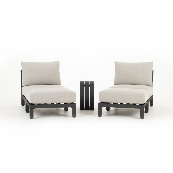 Catalina 5 Piece Outdoor Balcony Set, Gunmetal