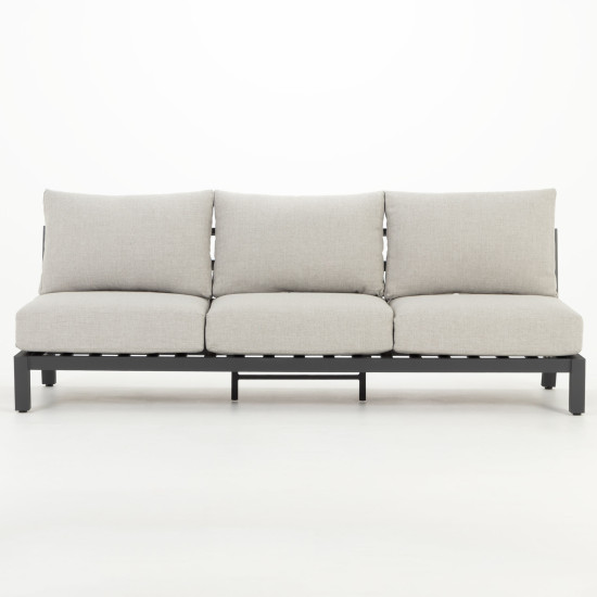 Catalina 5 Piece Outdoor Corner Lounge Set With Coffee Table - W126, Gunmetal