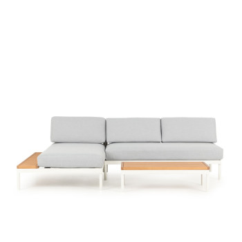 Cayman 3 Piece Outdoor Lounge Set with Coffee Table, White