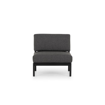 Cayman 3 Piece Outdoor Lounge Set with Side Table, Black