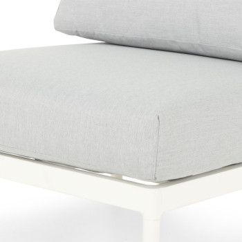 Cayman 3 Piece Outdoor Lounge Set with Side Table, White