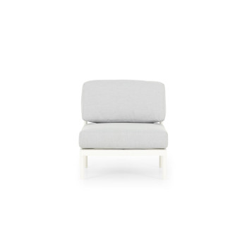 Cayman 4 Piece Outdoor Lounge Set with Sunlounger, White