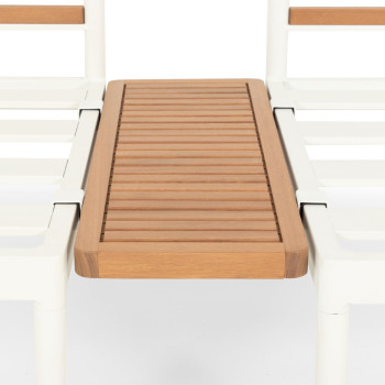 Cayman 4 Piece Outdoor Lounge Set with Sunlounger, White