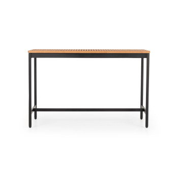 Cayman 5 Piece Outdoor Bar Set, Black