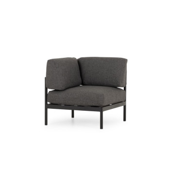 Cayman 6 Piece Outdoor Lounge Set with Coffee Table, Black