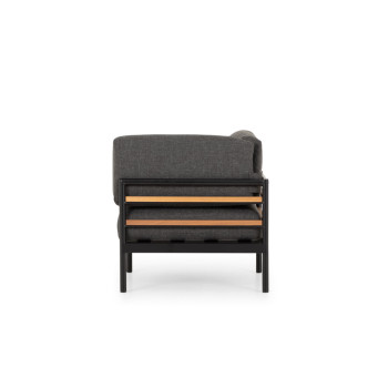 Cayman 6 Piece Outdoor Lounge Set with Coffee Table, Black