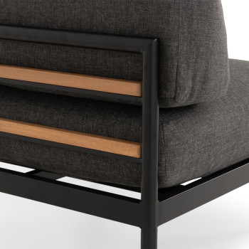 Cayman 6 Piece Outdoor Lounge Set with Coffee Table, Black