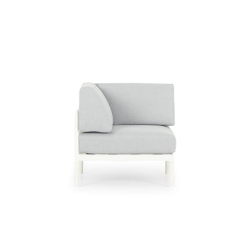 Cayman 6 Piece Outdoor Lounge Set with Square Coffee Table, White