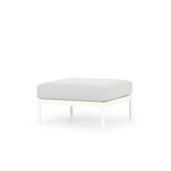 Cayman 6 Piece Outdoor Lounge Set with Square Coffee Table, White