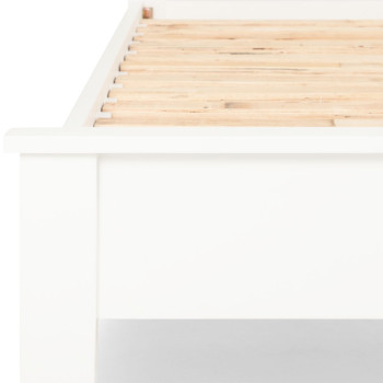 Chelsea 4 Piece Bedroom Set with Queen Bed Frame With 2 Drawers Bedside, White