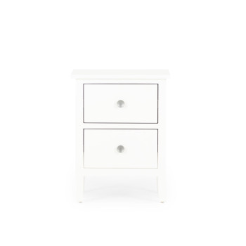 Chelsea 4 Piece Bedroom Set with Queen Bed Frame With 2 Drawers Bedside, White