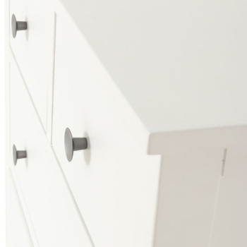 Chelsea 5 Piece Bedroom Set with Queen Bed Frame With 2 Drawers Bedside, White