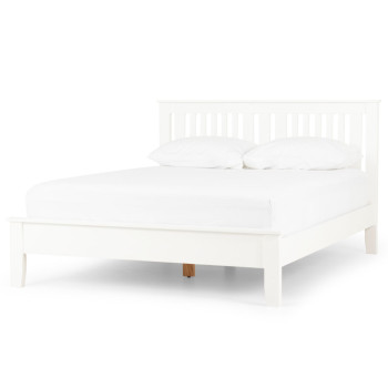 Chelsea 5 Piece Bedroom Set with Queen Bed Frame With 2 Drawers Bedside, White