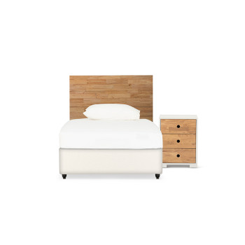 Chia 2 Piece Bedroom Set with Single / King Single Headboard