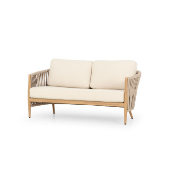Coast 4 Piece Outdoor Lounge Set with Coffee Table, Natural