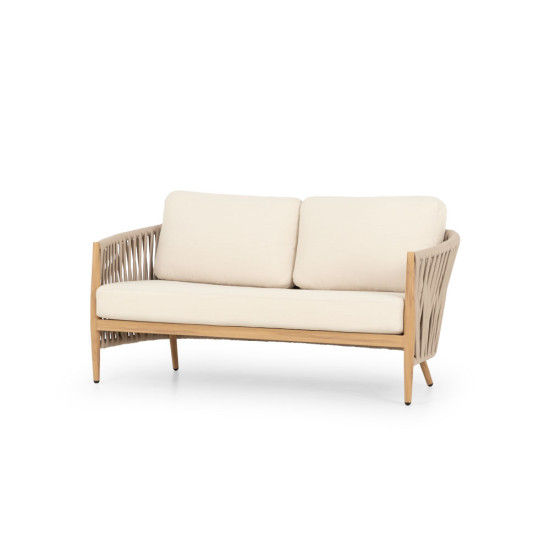 Coast 4 Piece Outdoor Lounge Set with Coffee Table, Natural