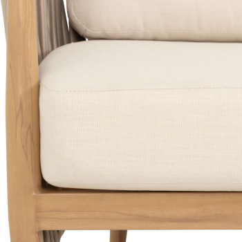 Coast 4 Piece Outdoor Lounge Set with Coffee Table, Natural