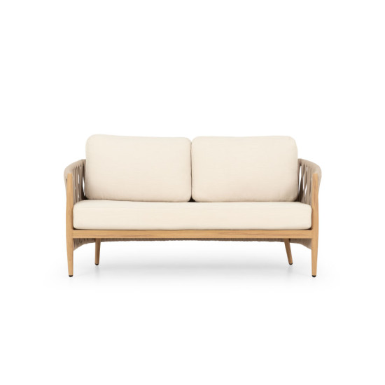 Coast 4 Piece Outdoor Lounge Set with Coffee Table, Natural