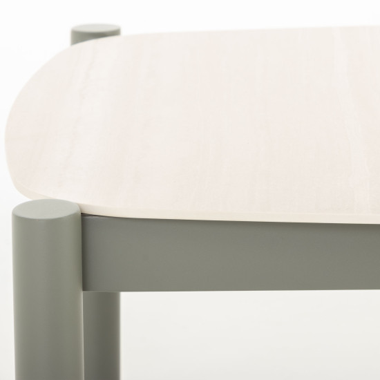 Como 4 Piece Outdoor Lounge Set With Coffee Table, Green