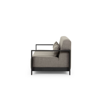 Cyprus 2 Piece Outdoor Lounge Set with Coffee Table, Black