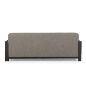 Cyprus 2 Piece Outdoor Lounge Set with Coffee Table, Black