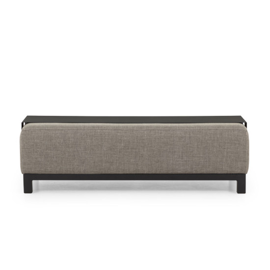 Cyprus 2 Piece Outdoor Lounge Set with Coffee Table, Black