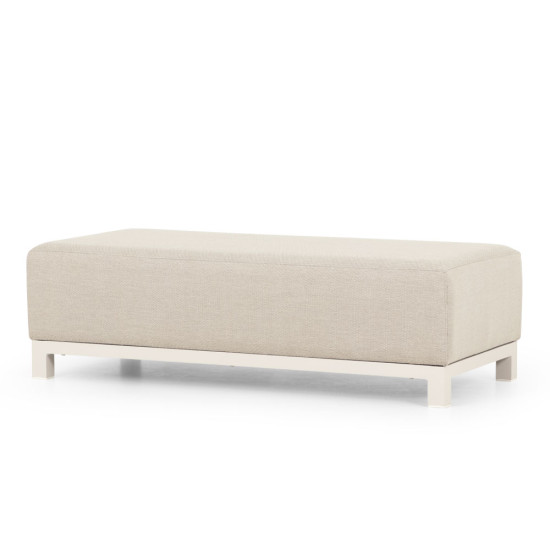 Cyprus 2 Piece Outdoor Lounge Set with Coffee Table, White