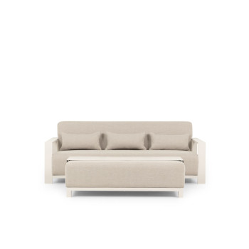 Cyprus 2 Piece Outdoor Lounge Set with Coffee Table, White