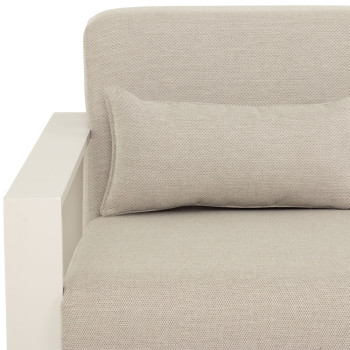 Cyprus 2 Piece Outdoor Lounge Set with Coffee Table, White