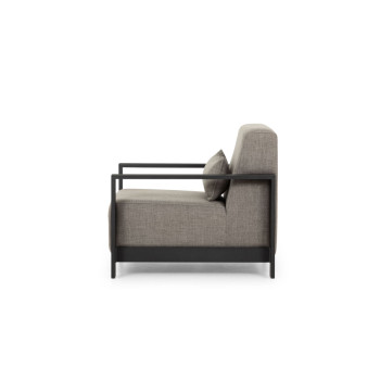 Cyprus 4 Piece Outdoor Lounge Set with Coffee Table, Black