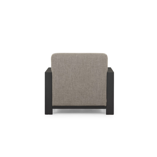 Cyprus 4 Piece Outdoor Lounge Set with Coffee Table, Black