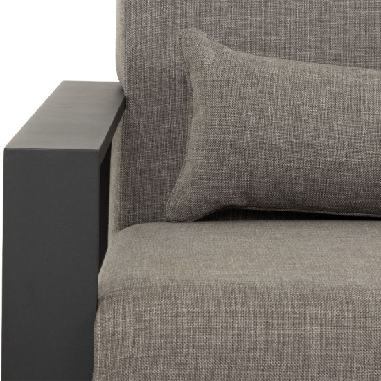 Cyprus 4 Piece Outdoor Lounge Set with Coffee Table, Black