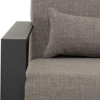 Cyprus 4 Piece Outdoor Lounge Set with Coffee Table, Black