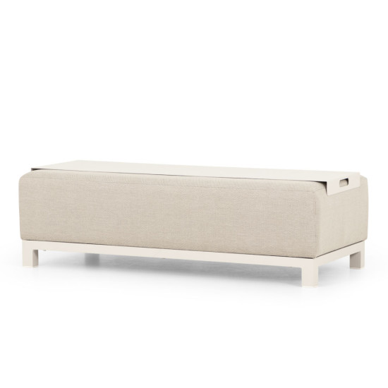 Cyprus 4 Piece Outdoor Lounge Set with Coffee Table, White