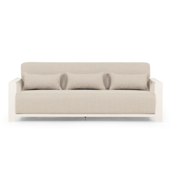 Cyprus 4 Piece Outdoor Lounge Set with Coffee Table, White
