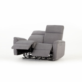 Dion 3 Seater Electric Recliner + 2 Seater Electric Recliner, Ash