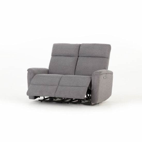 Dion 3 Seater Electric Recliner + 2 Seater Electric Recliner, Ash