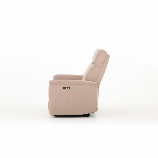 Dion 3 Seater Electric Recliner + 2 Seater Electric Recliner, Taupe